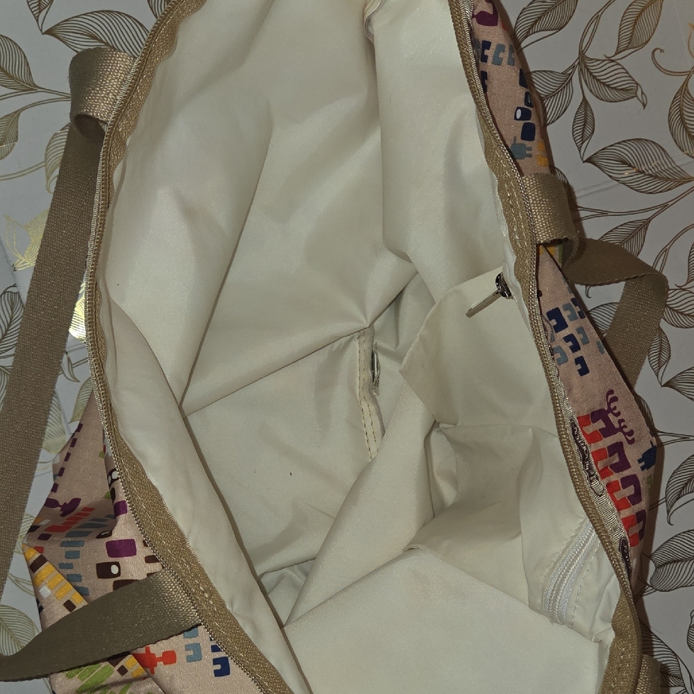 Lesportsac Colorful Patterned Tote Bag Vintage - Picture 3 of 4